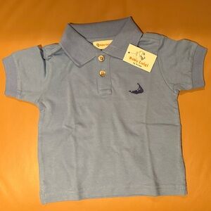 Blue Polo Shirt with Nantucket island embroidery